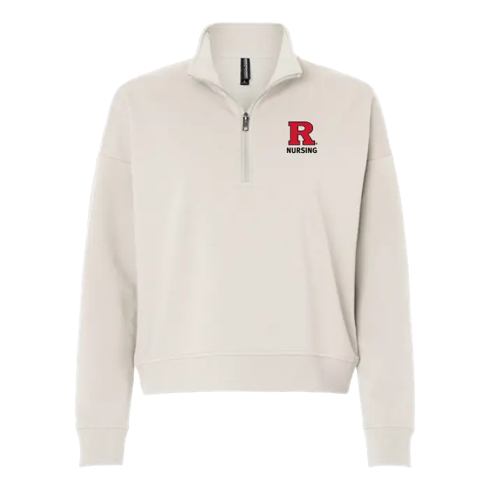 Nursing Women's Perform Quarter-Zip Sweatshirt Rutgers School of Nursing