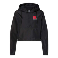 Women's Lightweight Quarter-Zip Pullover Crop Windbreaker