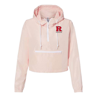 Women's Lightweight Quarter-Zip Pullover Crop Windbreaker