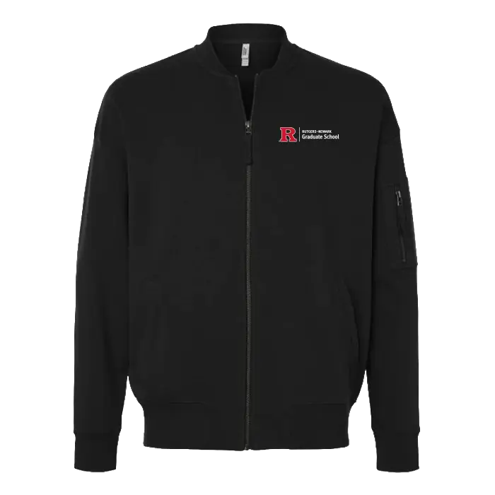 Newark Graduate School Unisex French Terry Bomber Jacket Rutgers Newark Graduate School