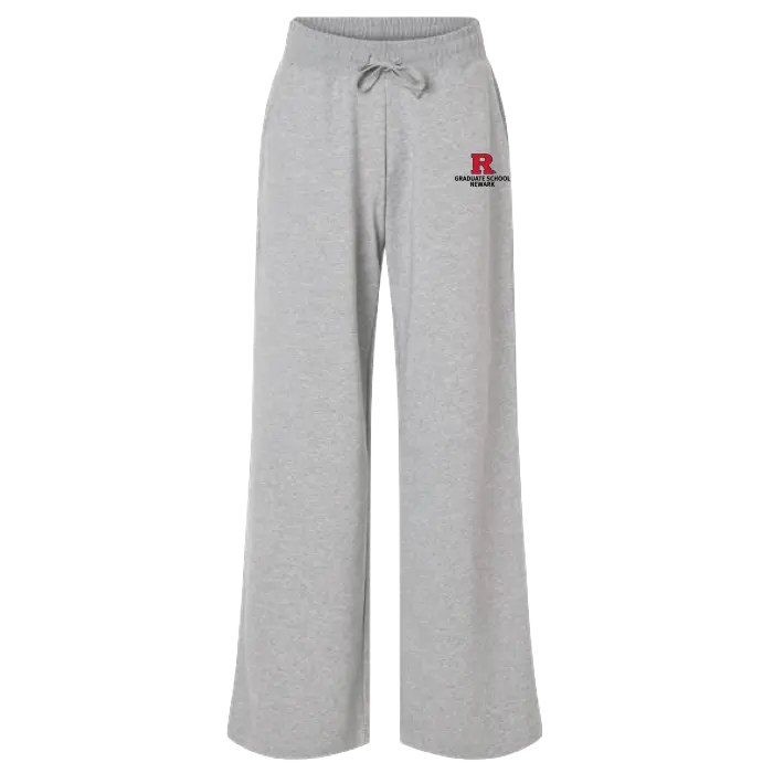 Newark Graduate School Women's French Terry Wide Leg Pants Rutgers Newark Graduate School