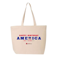 Happy Birthday America Zippered Tote USA 250 Collection