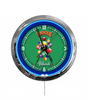 Rutgers 16" Multi Color LED Wall Clock Holland Game Room
