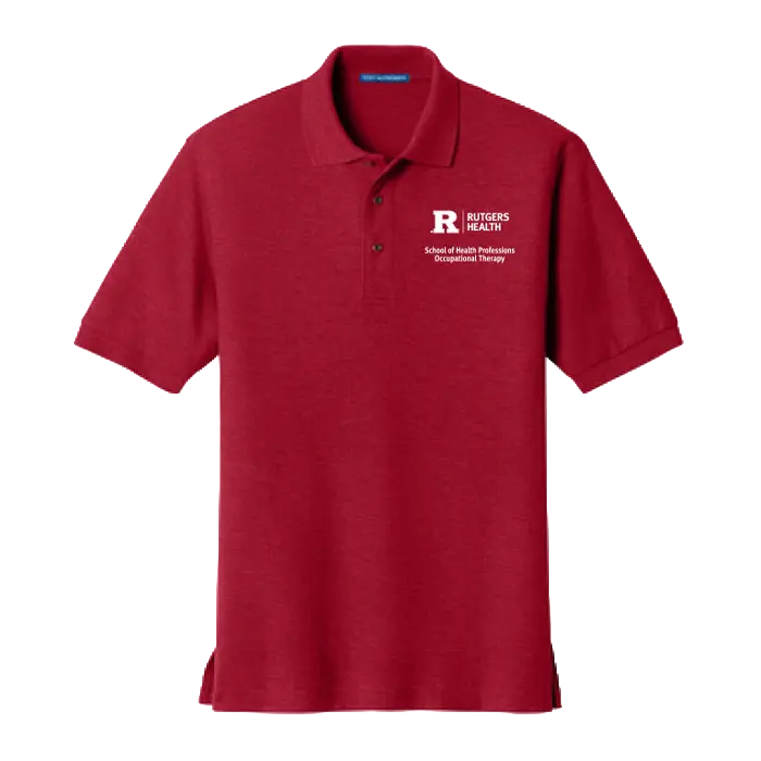 OTD Port Authority Silk Touch Polo Rutgers OTD
