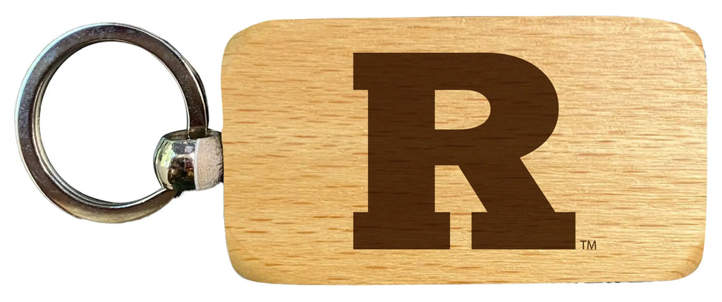 Rutgers Scarlet Knights 2.5 x 1-Inch Wooden Keychain Officially Licensed Collegiate Product R & R INC.