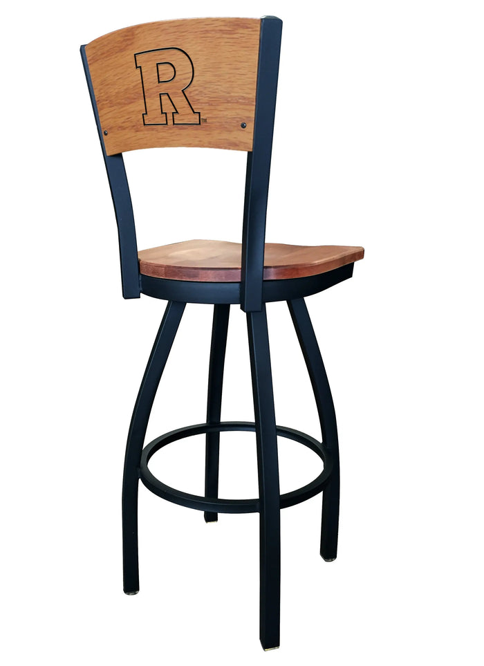 Rutgers Scarlet Knights L038 Laser Engraved Bar Stool by Holland Bar Stool Holland Game Room