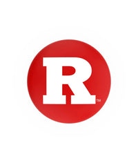 Rutgers University Scarlet Knights L8B2C Backless Bar Stool | Rutgers University Scarlet Knights Backless Counter Bar Stool Holland Game Room