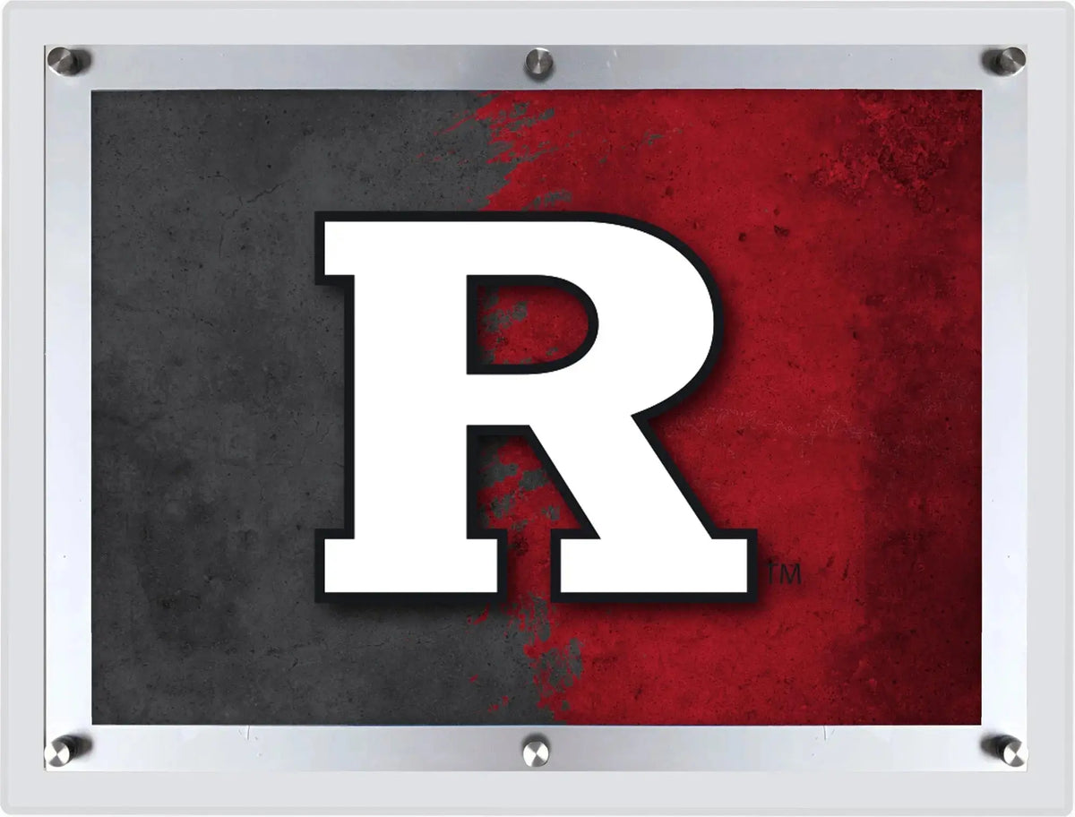 Rutgers Backlit LED Wall Sign | NCAA College Team Backlit Acrylic LED Wall Sign Holland Game Room