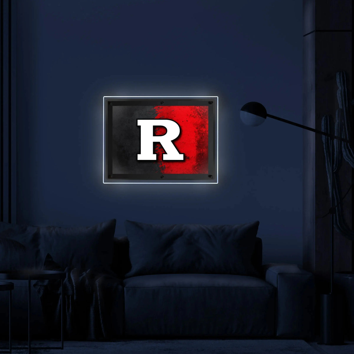 Rutgers Backlit LED Wall Sign | NCAA College Team Backlit Acrylic LED Wall Sign Holland Game Room