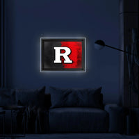 Rutgers Backlit LED Wall Sign | NCAA College Team Backlit Acrylic LED Wall Sign Holland Game Room