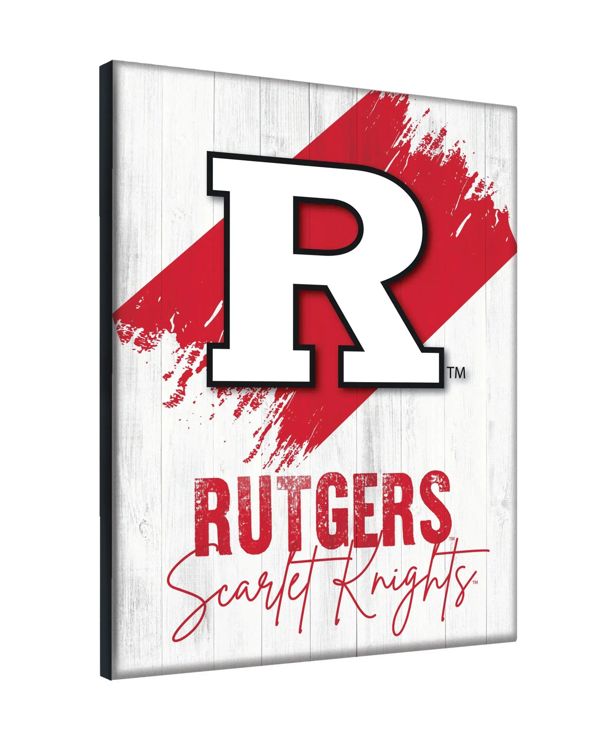 Rutgers Logo Wall Decor Canvas Holland Game Room