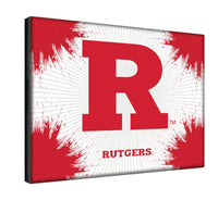 Rutgers Scarlet Knights Logo Wall Decor Canvas Holland Game Room