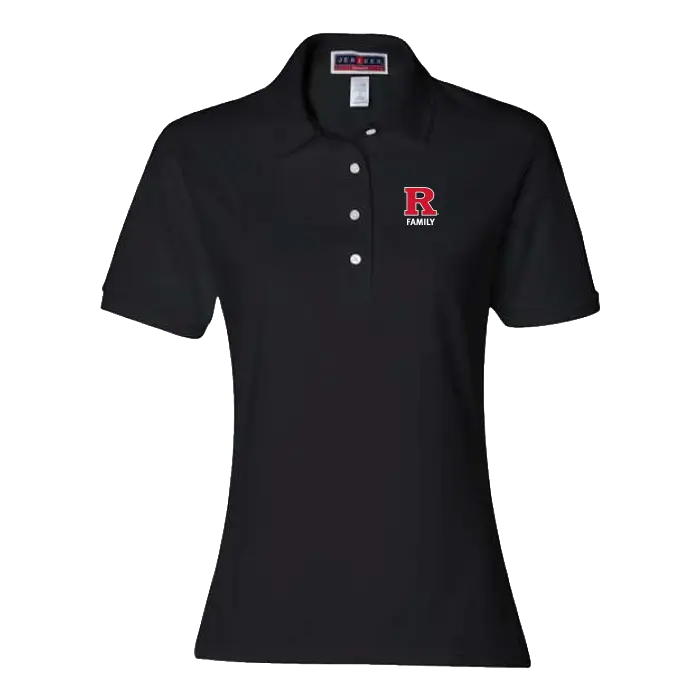 Rutgers Family Port & Co Women's Core Blend Pique Polo Rutgers Family