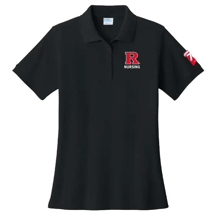 70th Anniversary of Nursing Port & Co Women's Core Blend Pique Polo Rutgers School of Nursing