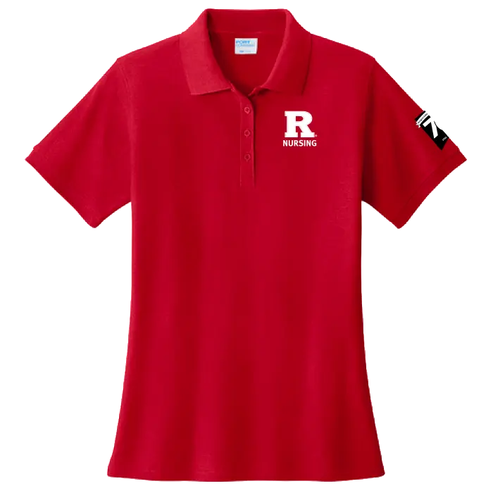 70th Anniversary of Nursing Port & Co Women's Core Blend Pique Polo Rutgers School of Nursing