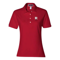 Rutgers Family Port & Co Women's Core Blend Pique Polo Rutgers Family