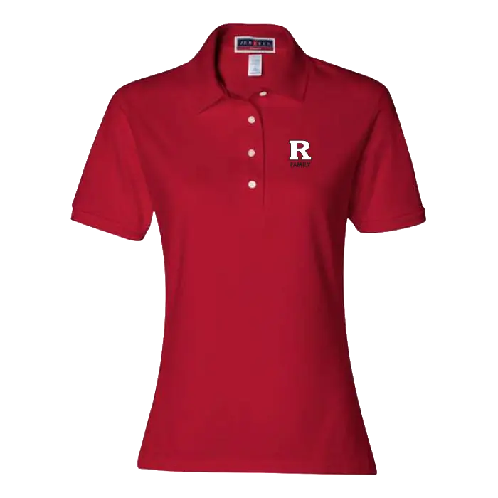 Rutgers Family Port & Co Women's Core Blend Pique Polo Rutgers Family