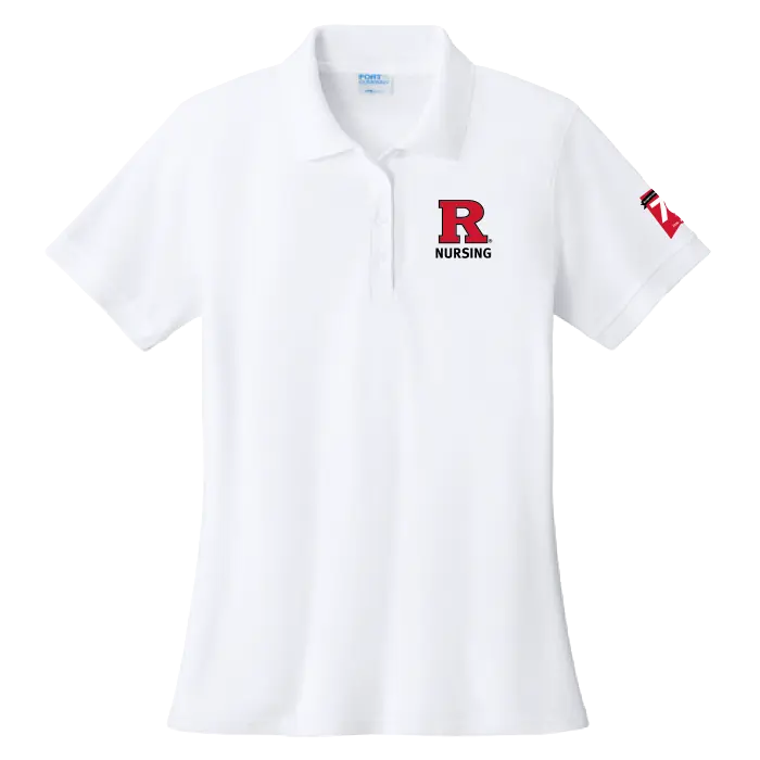 70th Anniversary of Nursing Port & Co Women's Core Blend Pique Polo Rutgers School of Nursing