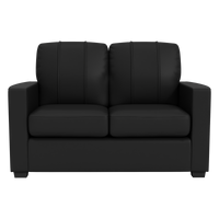 Silver Loveseat with Rutgers Scarlet Knights White Logo
