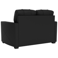 Silver Loveseat with Rutgers Scarlet Knights White Logo