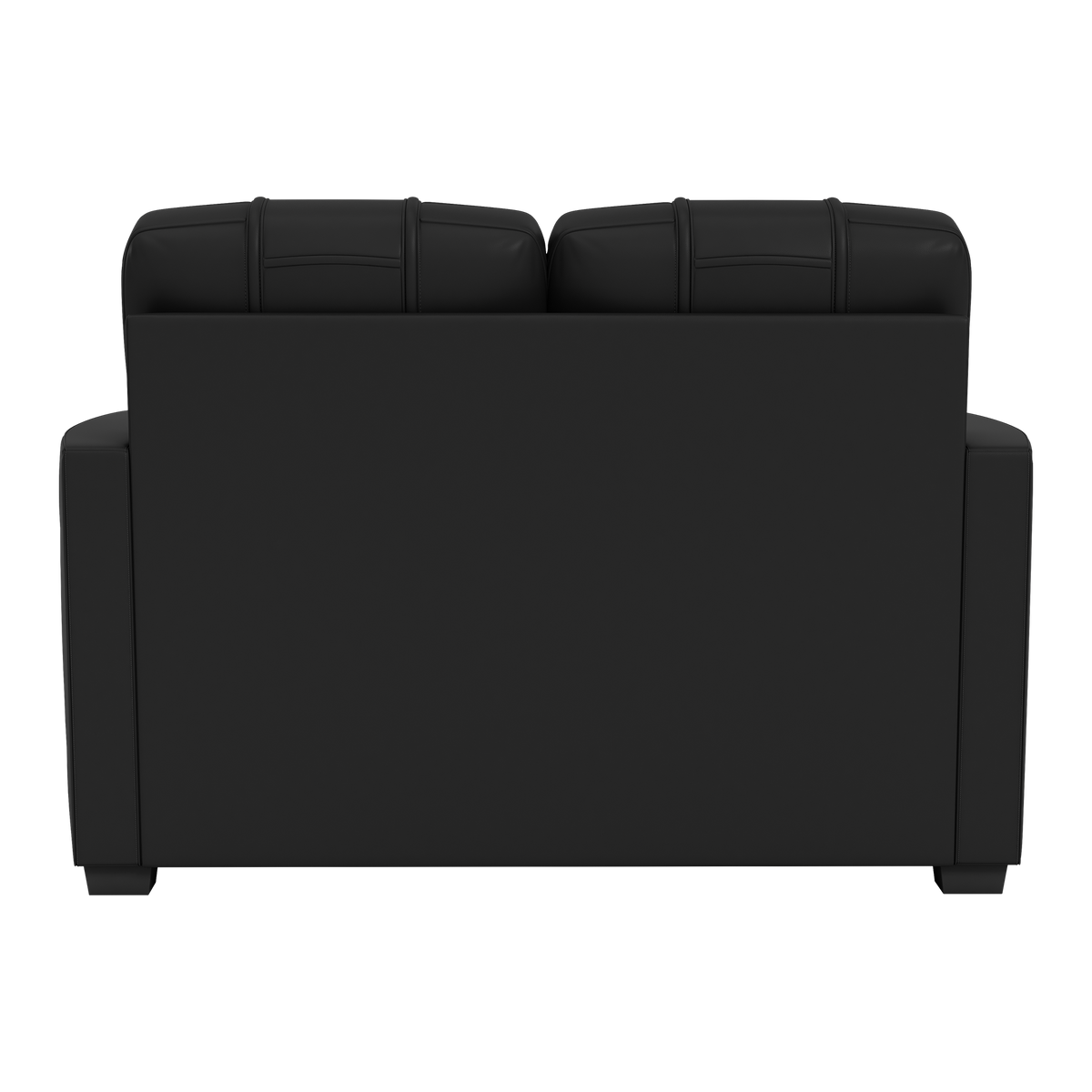 Silver Loveseat with Rutgers Scarlet Knights White Logo