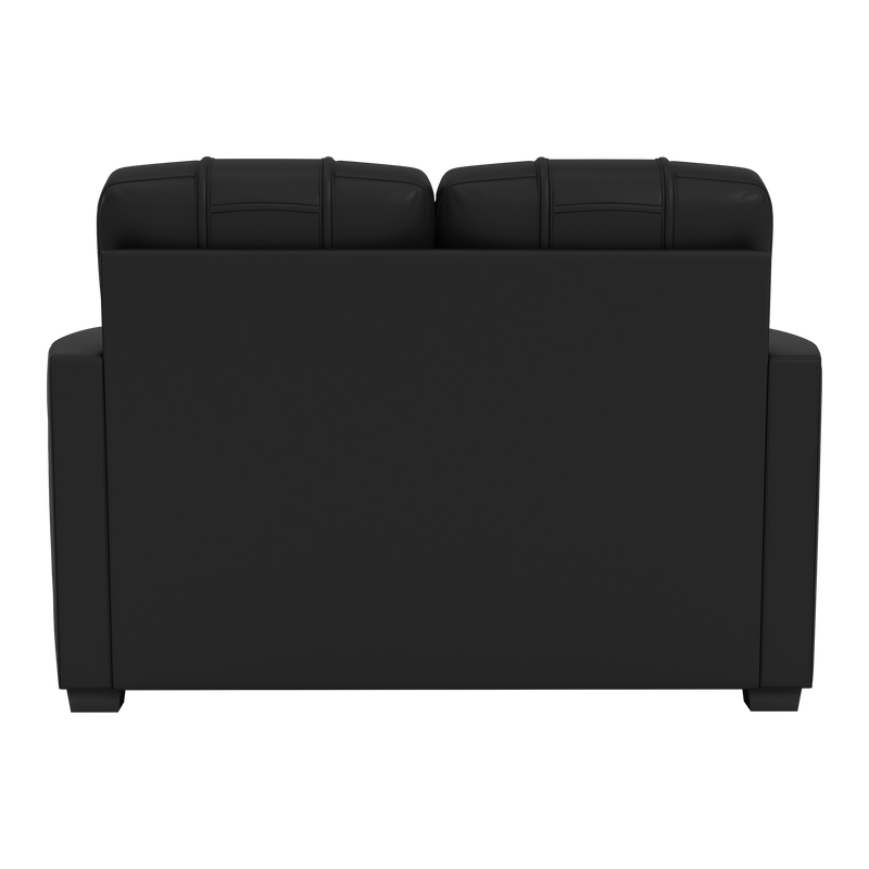 Silver Loveseat with Rutgers Scarlet Knights White Logo