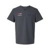 OTD Men's Holmes Everyday 1-Pocket Scrub V-Neck Top Rutgers OTD