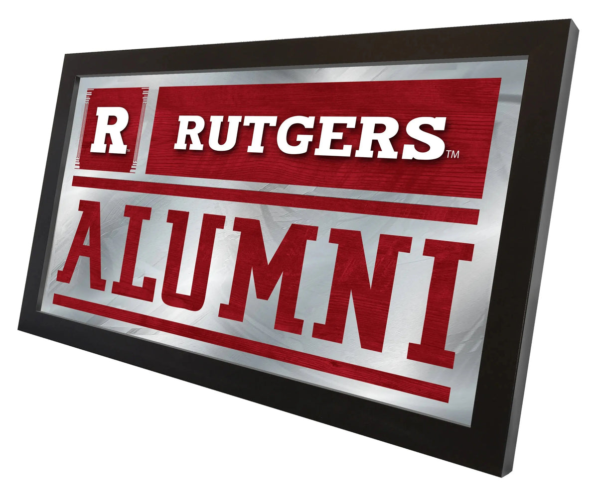 Rutgers Scarlet Knights Logo Alumni Mirror Holland Game Room