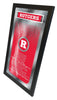 Rutgers Scarlet Knights Logo Fight Song Mirror Holland Game Room