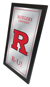 Rutgers Scarlet Knights Logo Fight Song Mirror  Wall Decor