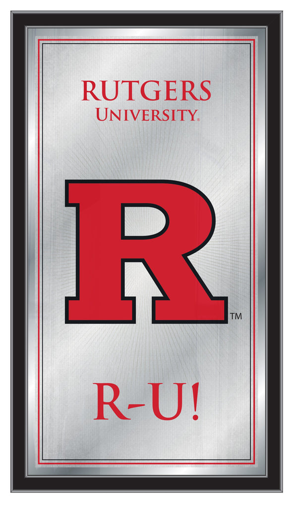 Rutgers Scarlet Knights Logo Fight Song Mirror  Wall Decor