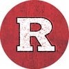 Rutgers Scarlet Knights Distressed Wood Grain Design 4-Inch Round Shape NCAA High-Definition Magnet R & R INC.