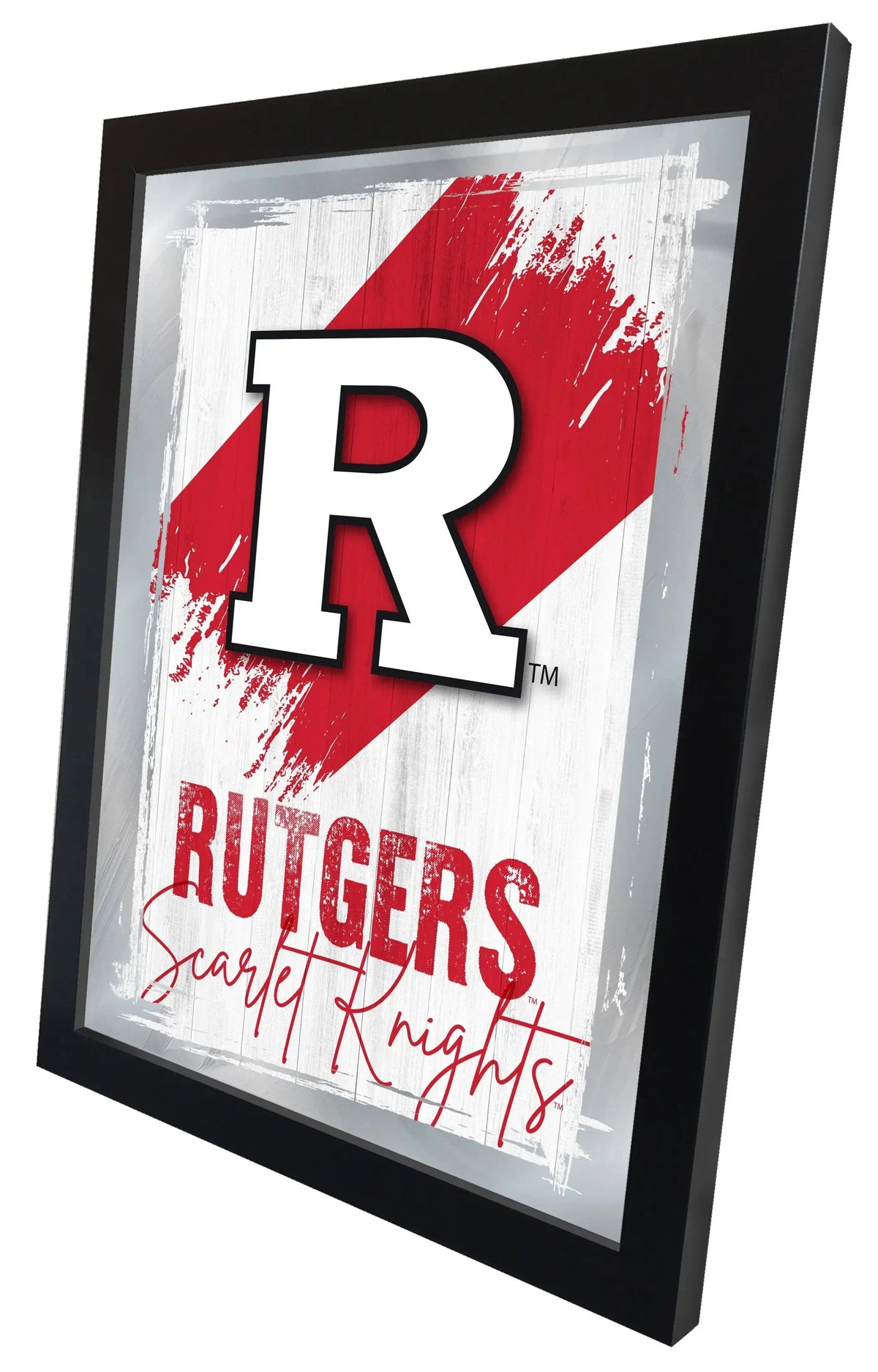 Rutgers NCAA College Team Wall Logo Mirror Holland Game Room
