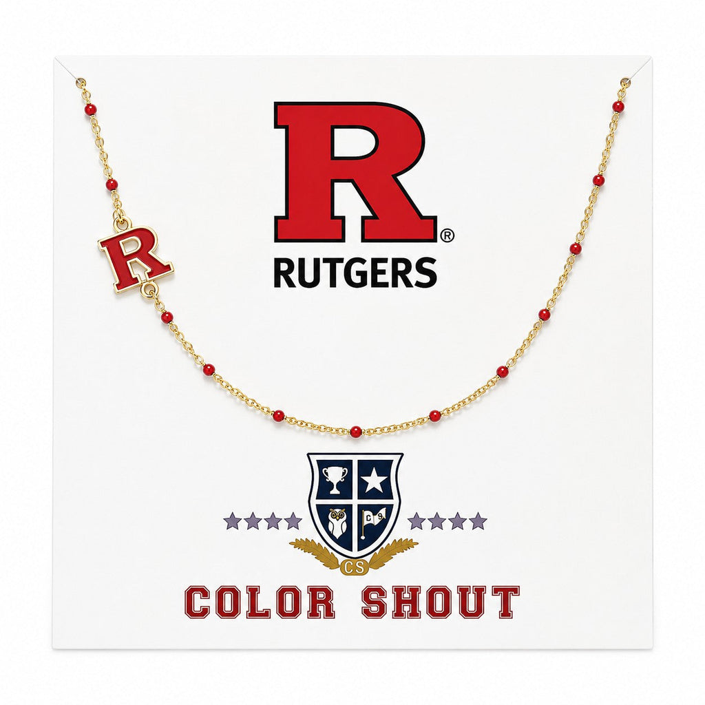 Rutgers Scarlet Knights Side Logo Necklace  Necklace
