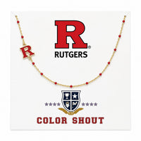 Rutgers Scarlet Knights Side Logo Necklace  Necklace