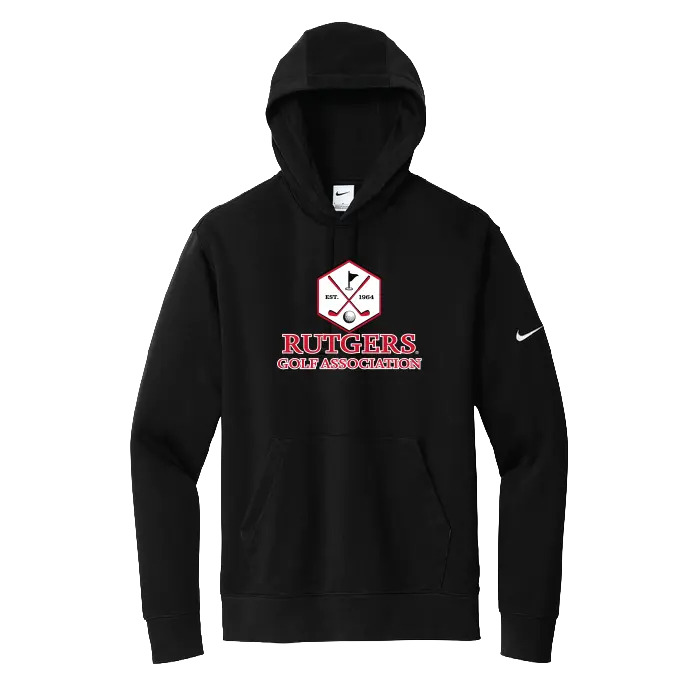 Golf Nike Club Fleece Sleeve Swoosh Pullover Hoodie Rutgers Golf Association