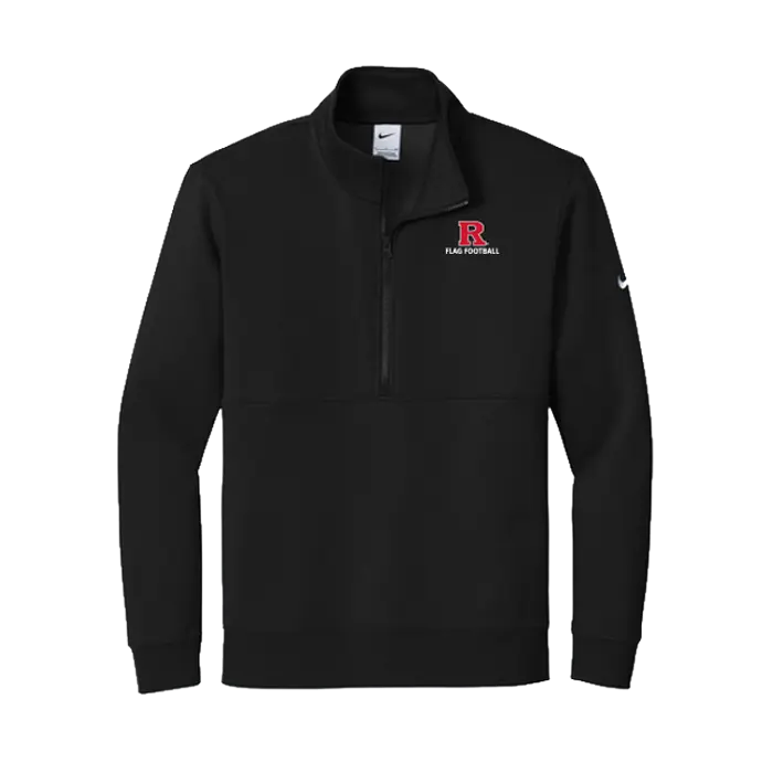 Nike Club Fleece Sleeve Swoosh 1/2-Zip Rutgers Flag Football