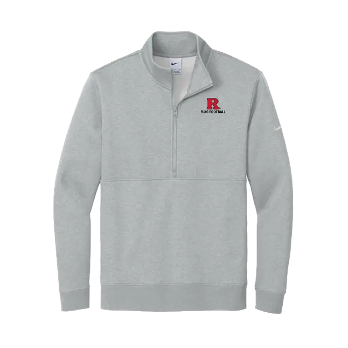 Nike Club Fleece Sleeve Swoosh 1/2-Zip Rutgers Flag Football