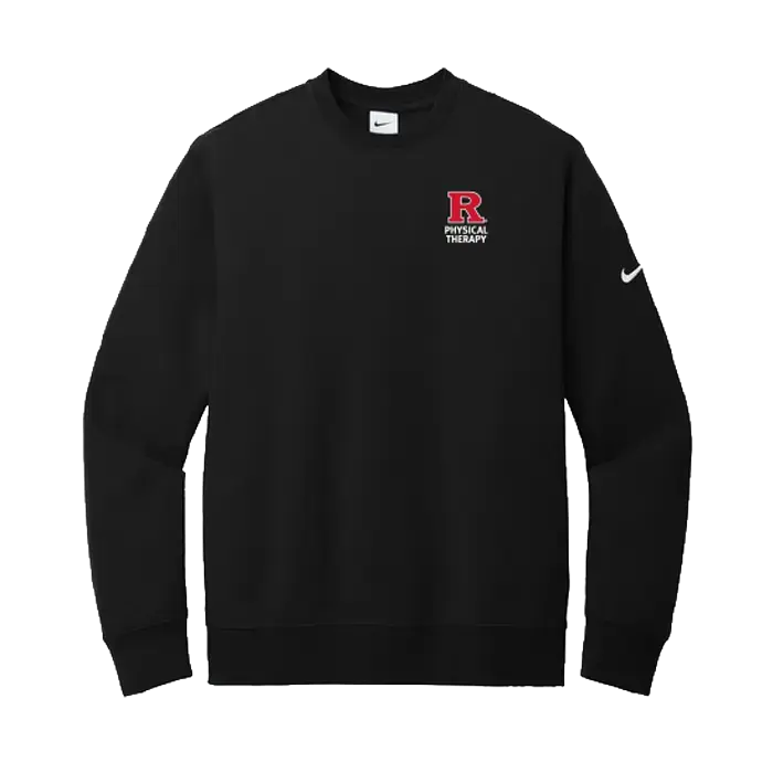Nike Club Fleece Sleeve Swoosh Crew Rutgers Physical Therapy