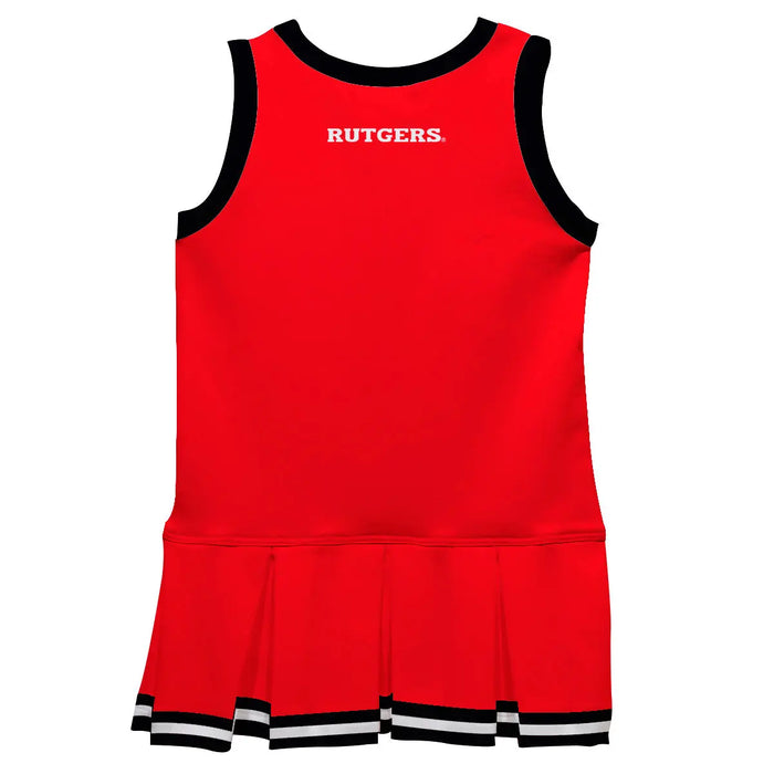 Rutgers State University Scarlet Knights Vive La Fete Game Day Red Sleeveless Youth Cheerleader Dress Vive La Fête - Online Apparel Store