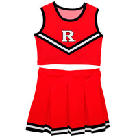 Rutgers State University Scarlet Knights Vive La Fete Game Day Red Sleeveless Cheerleader Set