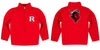 Rutgers State University Scarlet Knights Vive La Fete Game Day Solid Red Quarter Zip Pullover Sleeves Vive La Fête - Online Apparel Store