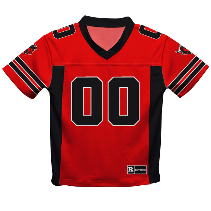 Rutgers State University Scarlet Knights Vive La Fete Game Day Red Boys Fashion Football Jersey