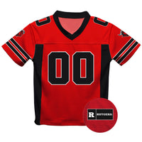 Rutgers State University Scarlet Knights Vive La Fete Game Day Red Boys Fashion Football Jersey