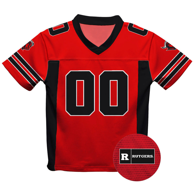 Rutgers State University Scarlet Knights Vive La Fete Game Day Red Boys Fashion Football Jersey
