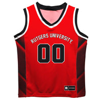Rutgers State University Scarlet Knights Vive La Fete Game Day Red Boys Fashion Basketball Jersey