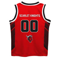 Rutgers State University Scarlet Knights Vive La Fete Game Day Red Boys Fashion Basketball Jersey