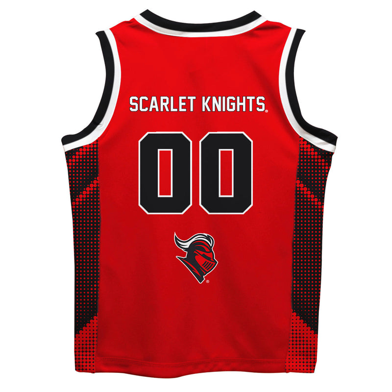 Rutgers State University Scarlet Knights Vive La Fete Game Day Red Boys Fashion Basketball Jersey