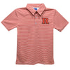 Rutgers State University Scarlet Knights Embroidered Red Cardinal Stripes Short Sleeve Polo Box Shirt Vive La Fête - Online Apparel Store
