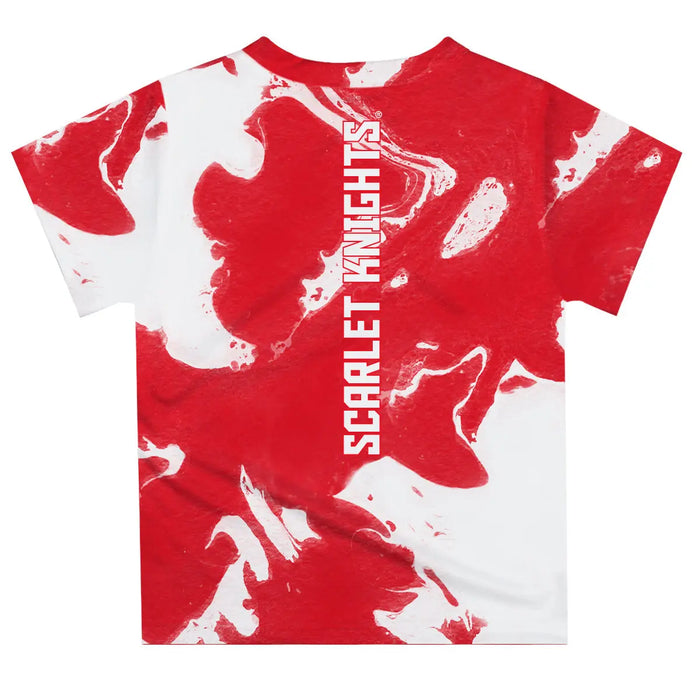 Rutgers State University Scarlet Knights Vive La Fete Marble Boys Game Day Red Short Sleeve Tee Vive La Fête - Online Apparel Store
